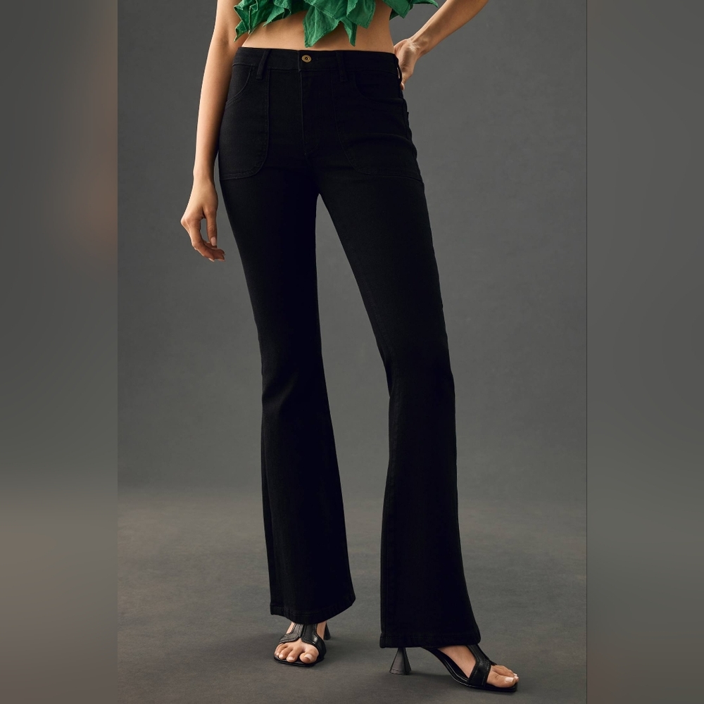 Anthropologie Pilcro The Icon Flare Jeans Size 25 – Black – New With Tags - Picture 4 of 10